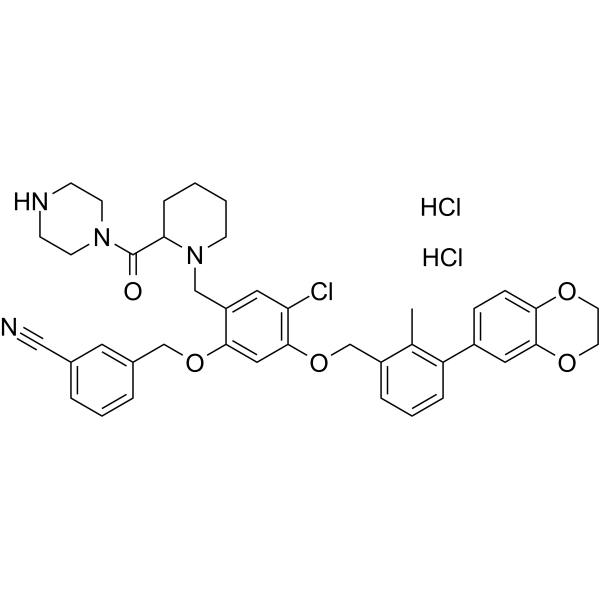 BMS-1166-N-piperidine-CO-N-piperazine dihydrochloride