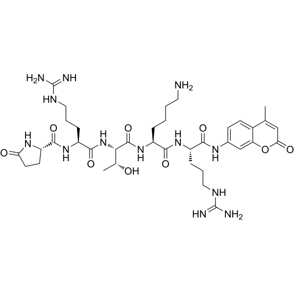 Pyr-Arg-Thr-Lys-Arg-AMC