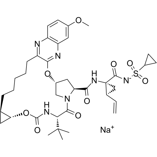 Grazoprevir sodium salt
