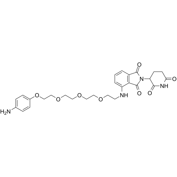 Pomalidomide-PEG4-Ph-NH2