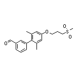 2’,6’-Dimethyl-4’-[3-(methylsulfonyl)propoxy]biphenyl-3-carbaldehyde