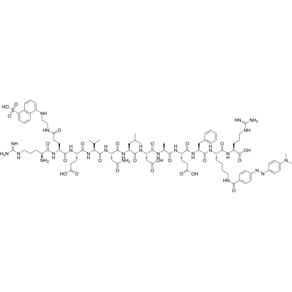 RE(EDANS)EVNLDAEFK(DABCYL)R