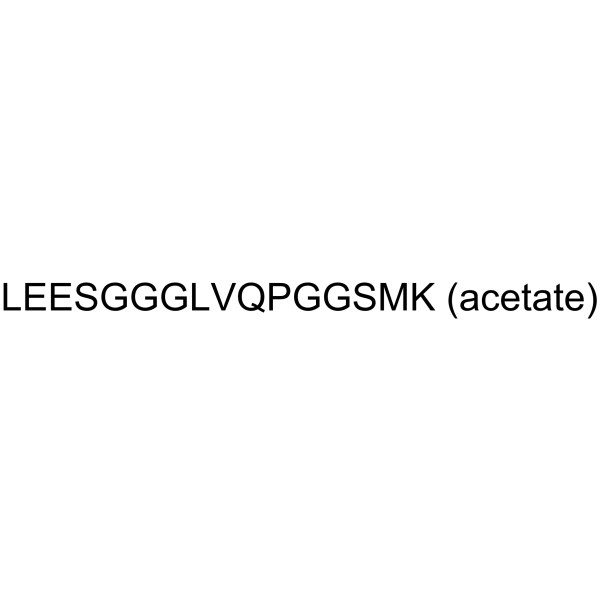 LEESGGGLVQPGGSMK acetate