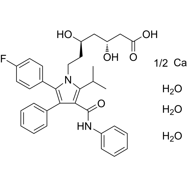 Atorvastatin hemicalcium trihydrate