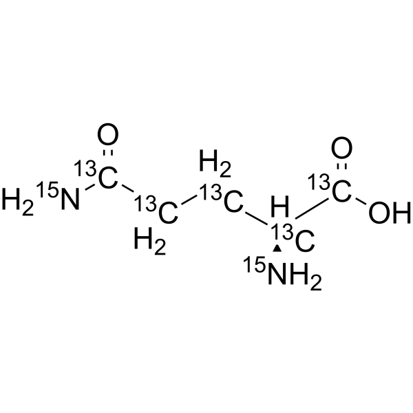 L-Glutamine-
       
        13
       
       C
       
        5
       
       ,
       
        15
       
       N
       
        2