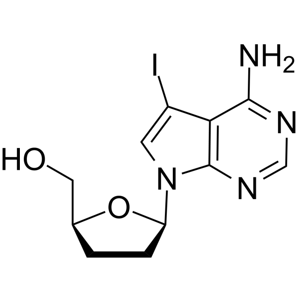 7-Iodo-2',3'-dideoxy-7-deazaadenosine