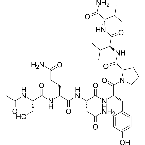Ac-Ser-Gln-Asn-Tyr-Pro-Val-Val-NH2