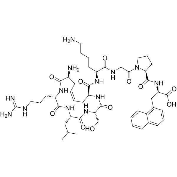 NH2-c[X-R-L-S-X]-K-G-P-(D-1Nal)