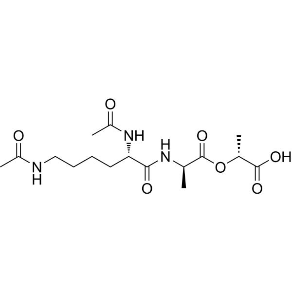 Ac-Lys(Ac)-D-Ala-D-Lactic acid