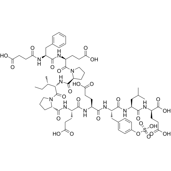 Succinyl-(Pro58,D-Glu65)-Hirudin (56-65) (sulfated)
