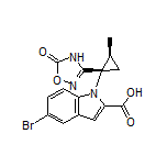 N/A 5-Bromo-1-[(1S,2S)-2-methyl-1-(5-oxo-4,5-dihydro-1,2,4-oxadiazol-3-yl)cyclopropyl]indole-2-carboxylic Acid