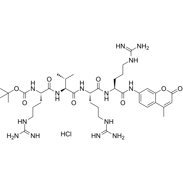 Boc-Arg-Val-Arg-Arg-AMC hydrochloride